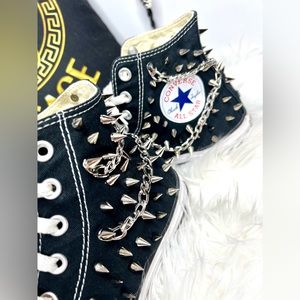 Black converse customized